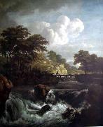 Jacob van Ruisdael Sunlight on the Waterfront oil painting artist